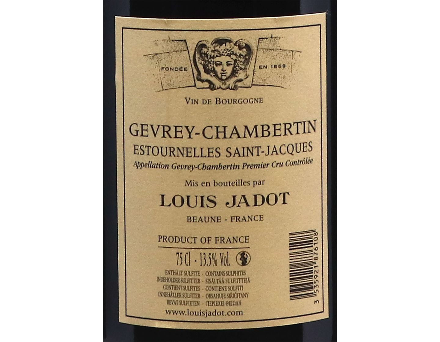 Domaine Jadot Gevrey Chambertin PC Estournelles St Jacques 2018