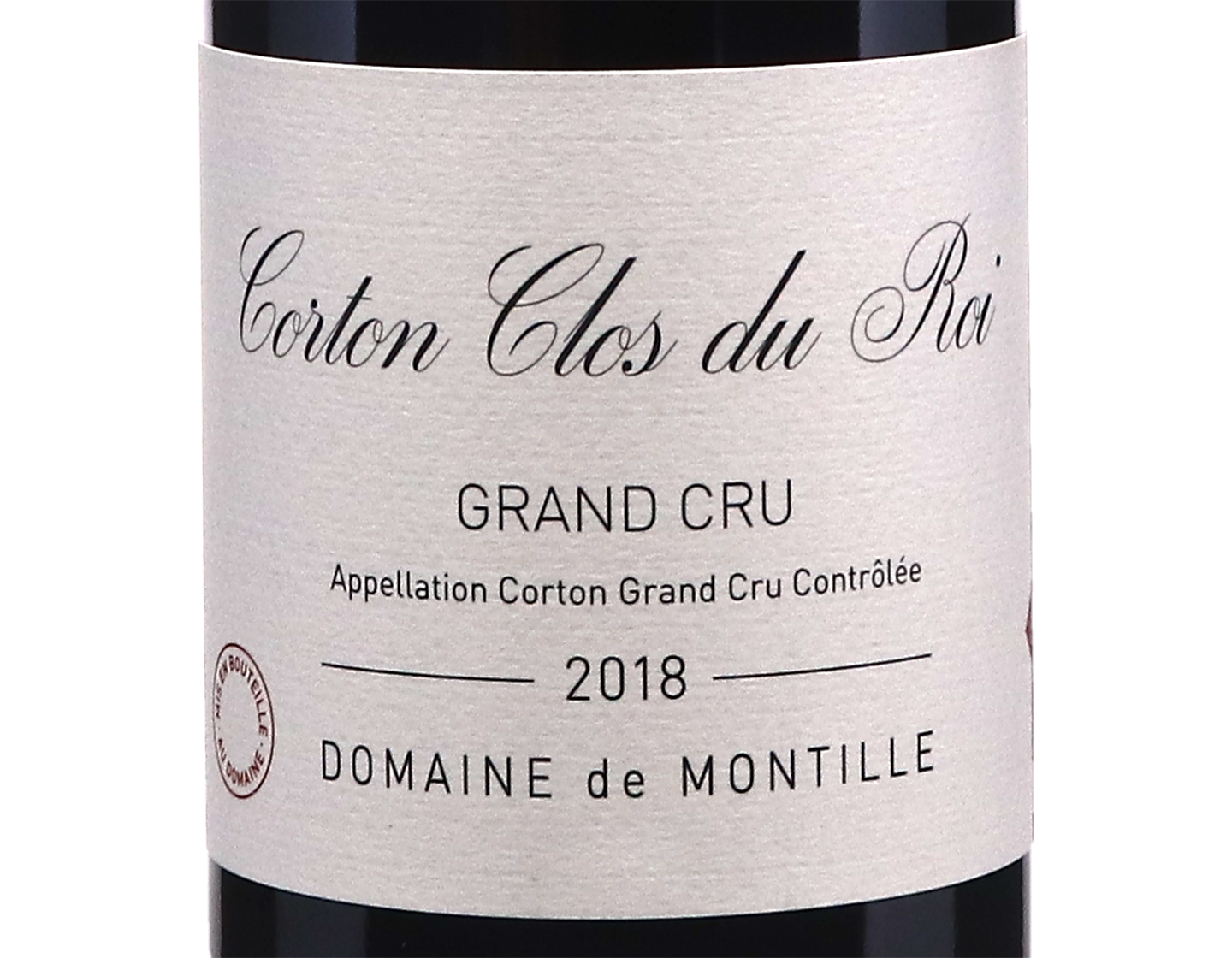 Domaine de Montille Corton GC Clos de Roi 2018 ORGANIC