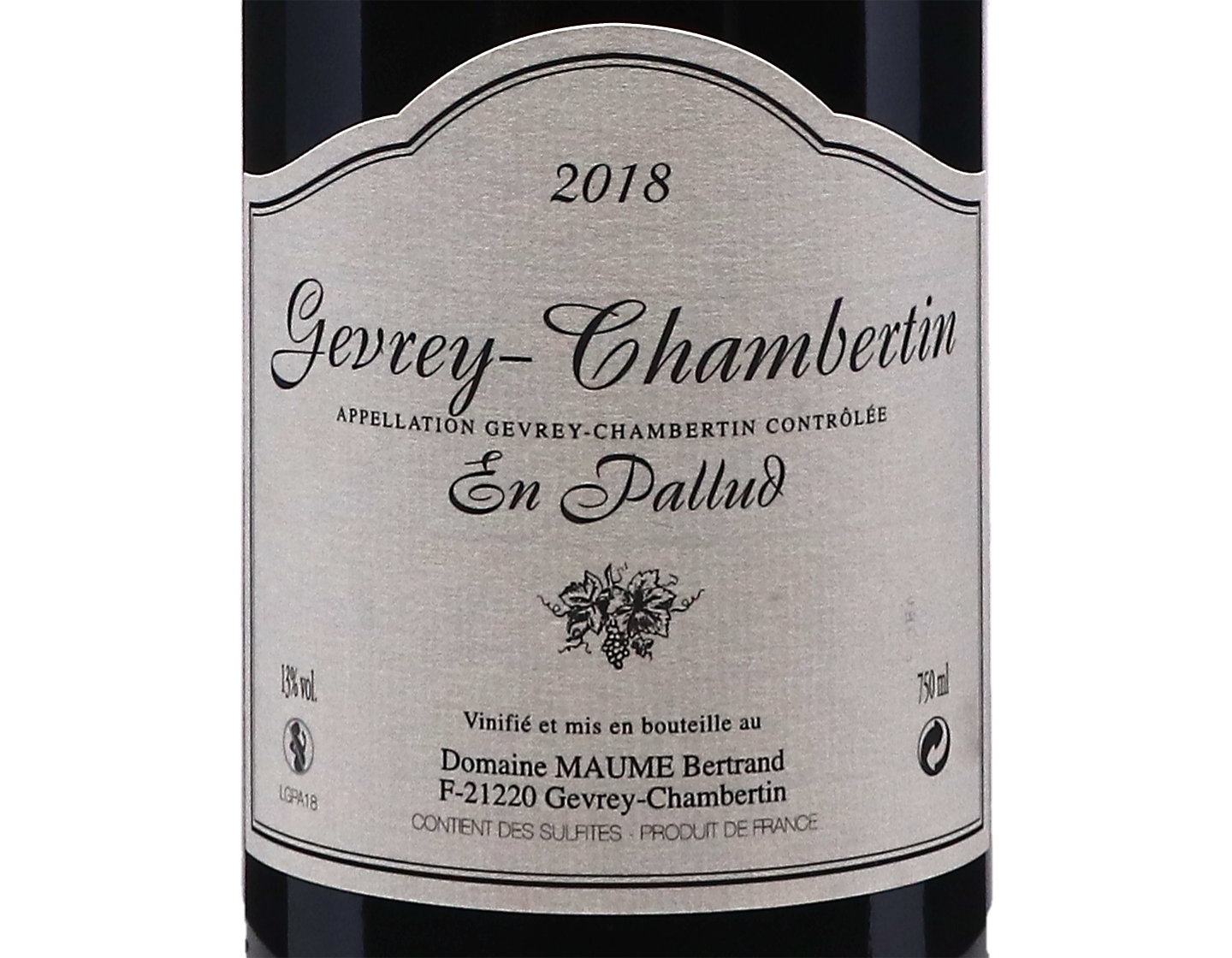 Domaine Maume Gevrey Chambertin en Pallud 2018