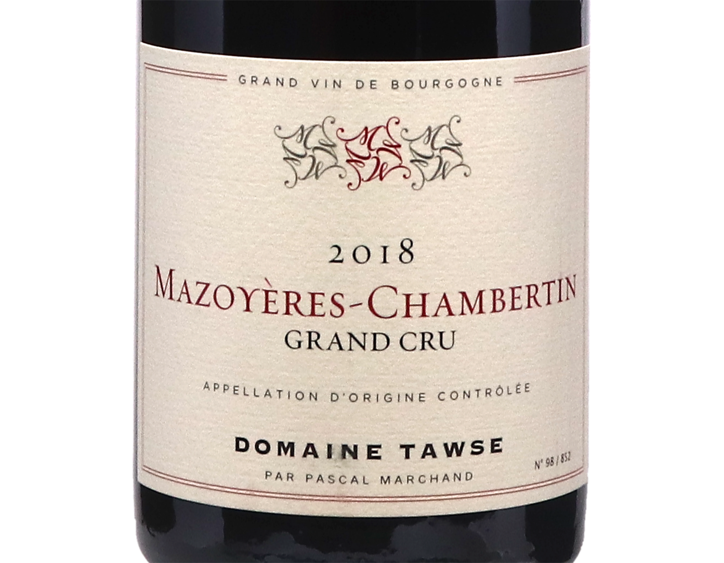 Domaine Tawse Mazoyeres Chambertin GC 2018
