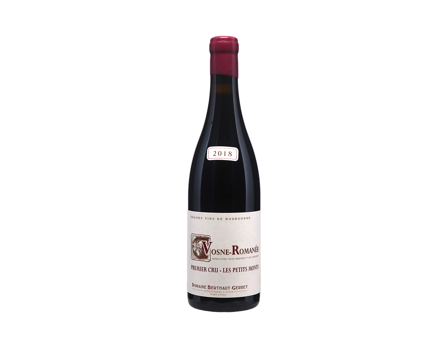 Domaine Berthaut-Gerbet, Vosne-Romanée Premier Cru Petits Monts 2018