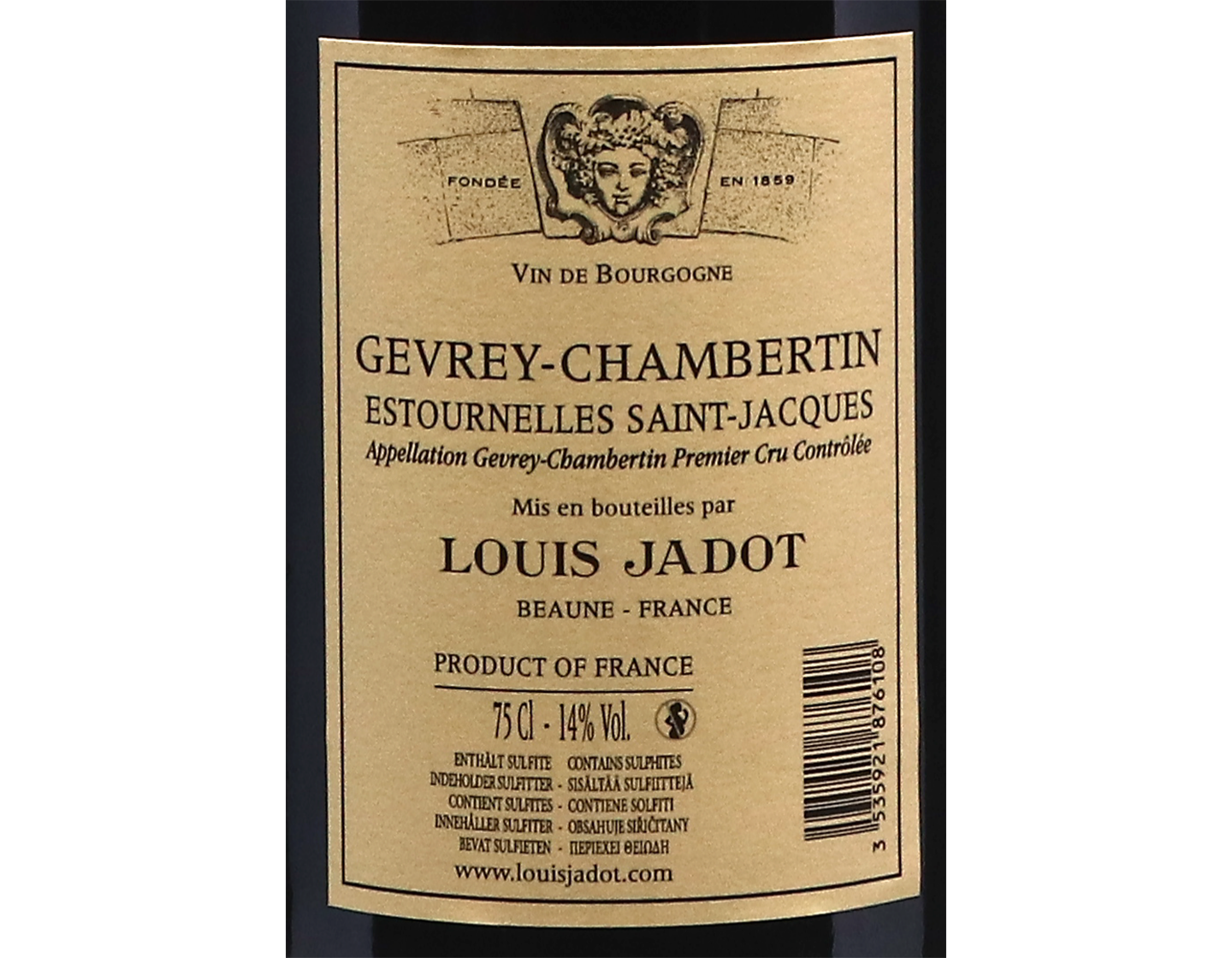 Domaine Jadot Gevrey Chambertin PC Estournelles St Jacques 2019