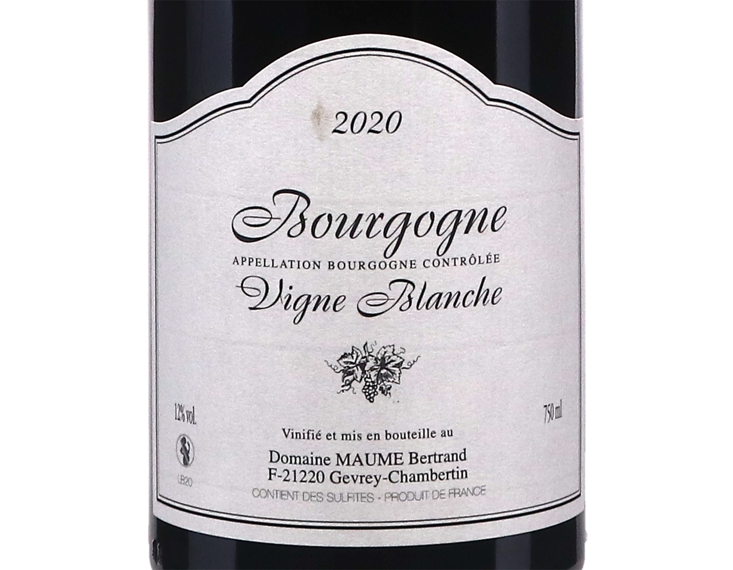 Domaine Bertrand Maume, Bourgogne Rouge 2020