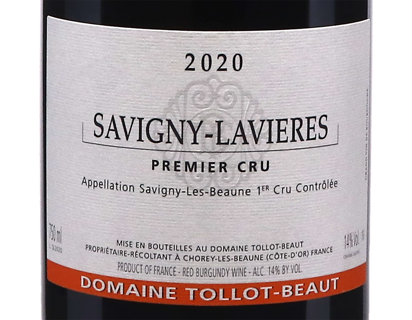 Domaine Tollot-Beaut, Savigny-lès-Beaune Premier Cru Lavières 2020
