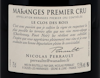 Domaine Nicolas Perrault Maranges PC Clos de Rois 2020 view 3