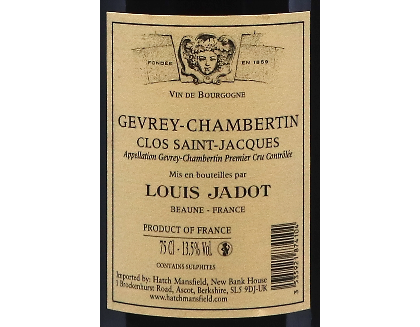 Louis Jadot Gevrey Chambertin PC Clos St Jacques Domaine 2021