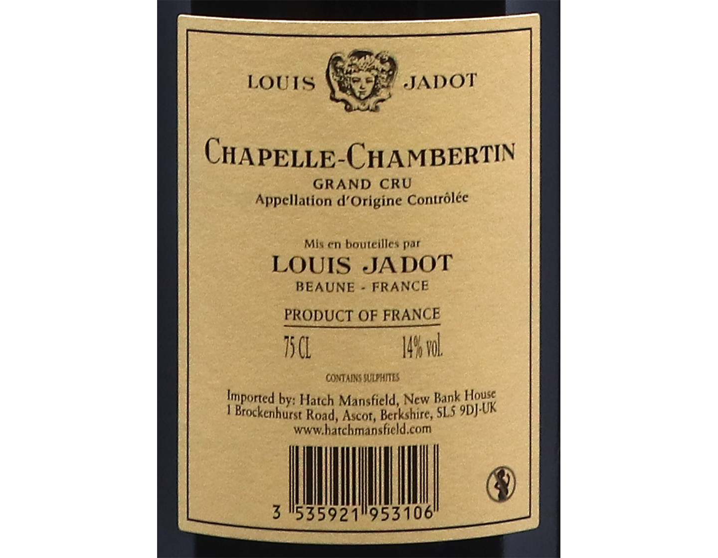 Louis Jadot Chapelle Chambertin GC Domaine 2021