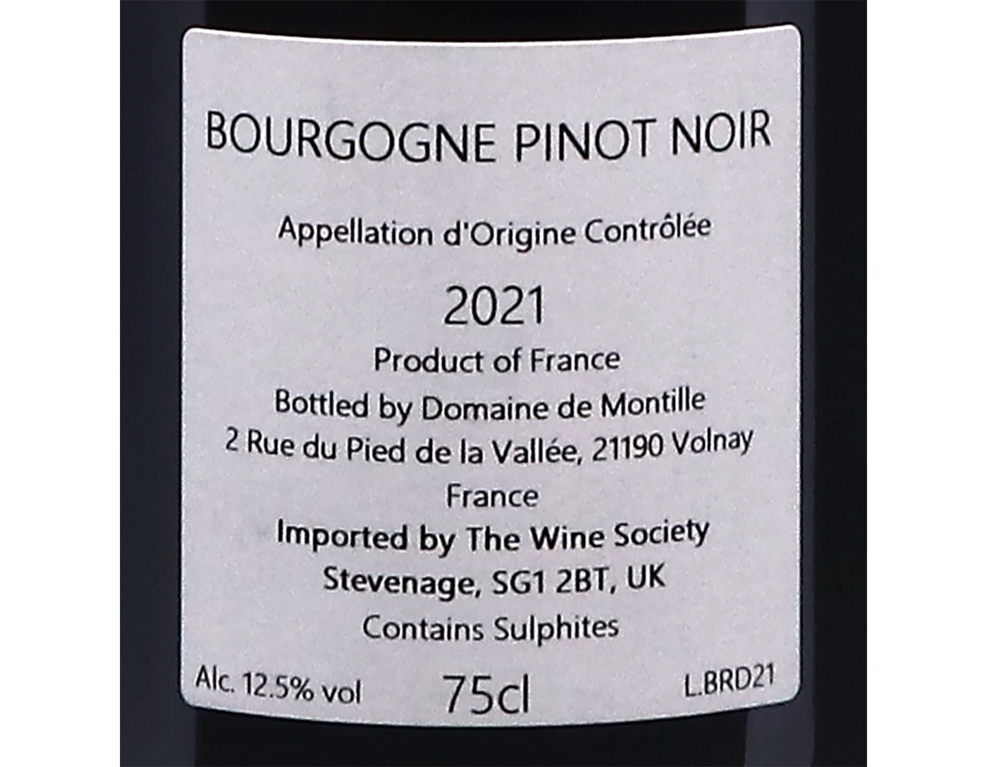Domaine de Montille Bourgogne Rouge 2021 ORGANIC