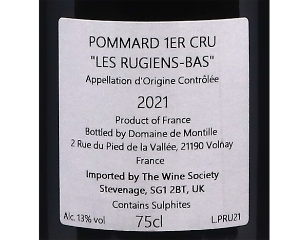 Domaine de Montille, Pommard Premier Cru Les Rugiens-Bas 2021
