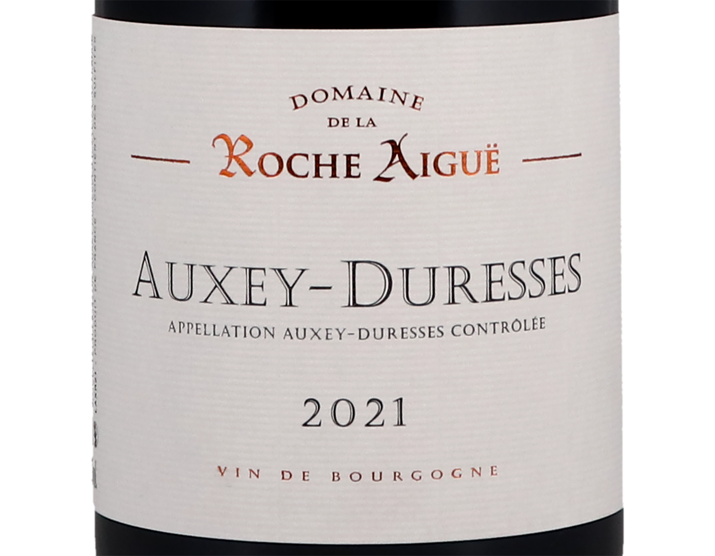 Dom Roche Aigue Auxey Duresses Rouge 2021