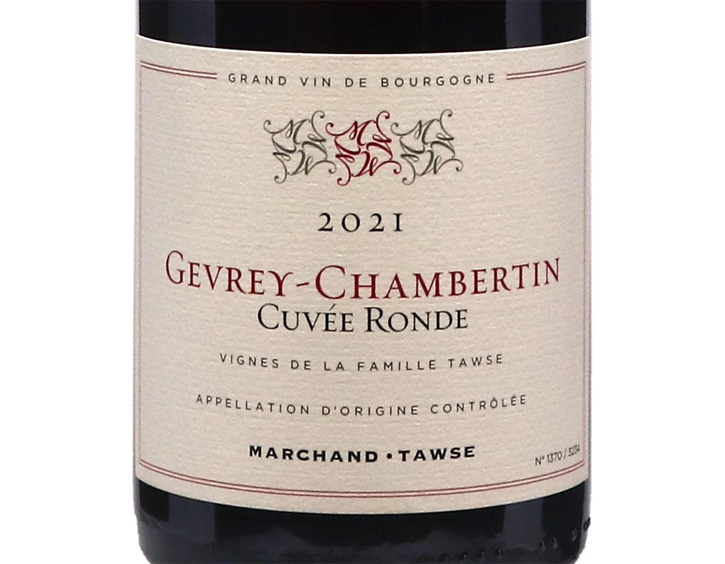 Marchand Tawse Gevrey Chambertin Vignes de la famille Tawse 2021 ORGANIC