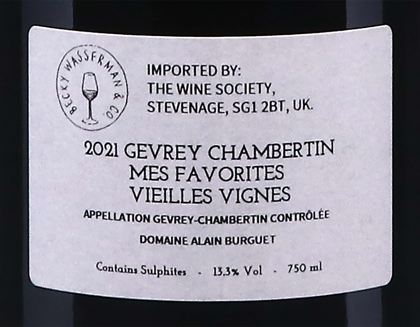 Domaine Alain Burguet Gevrey Chambertin Mes Favorites Vieilles 2021