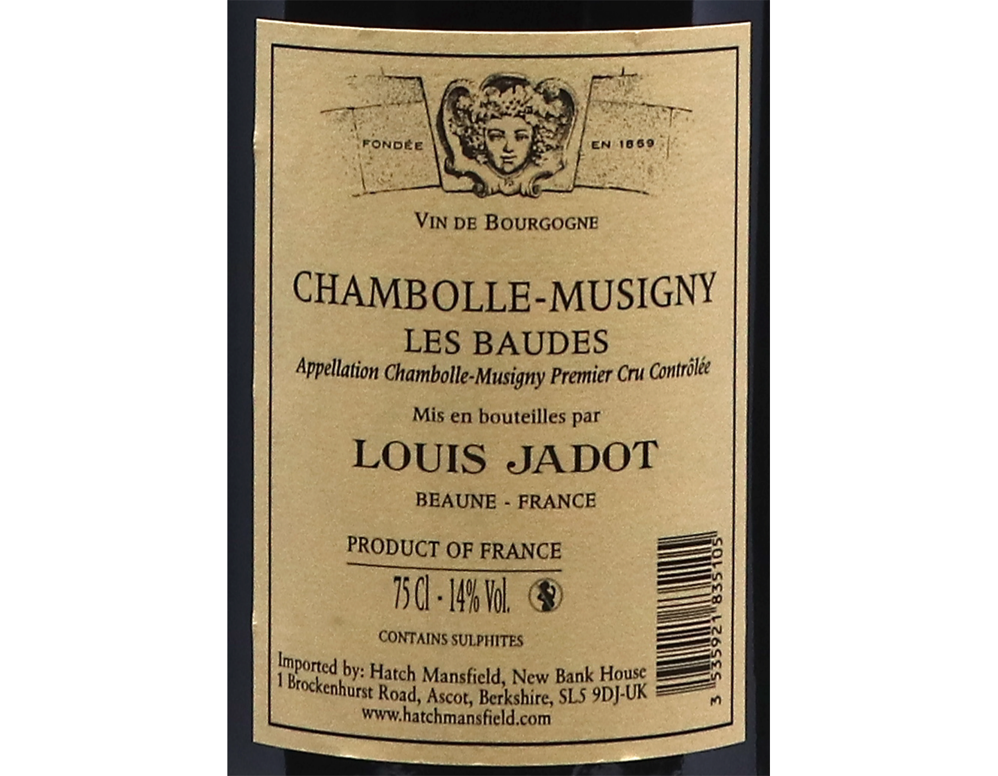 Louis Jadot Chambolle Musigny PC Les Baudes (Domaine Famille Gagey) 2023