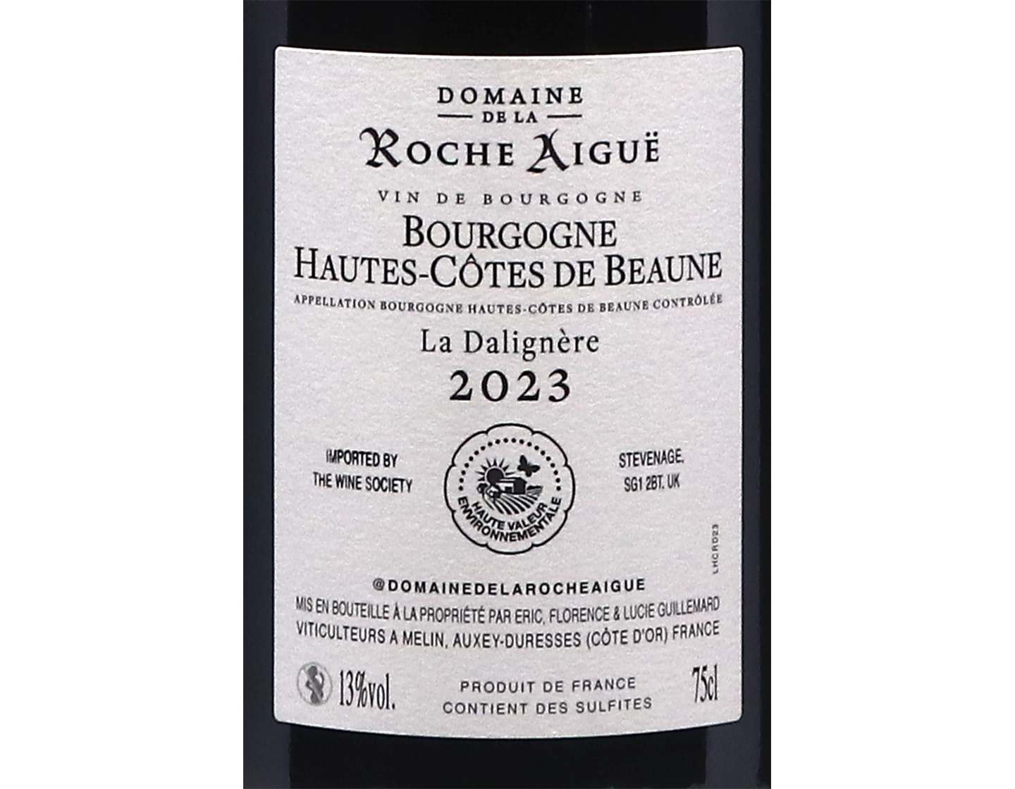 Domaine de la Roche Aiguë, Hautes Côtes de Beaune 'La Dalignère' 2023