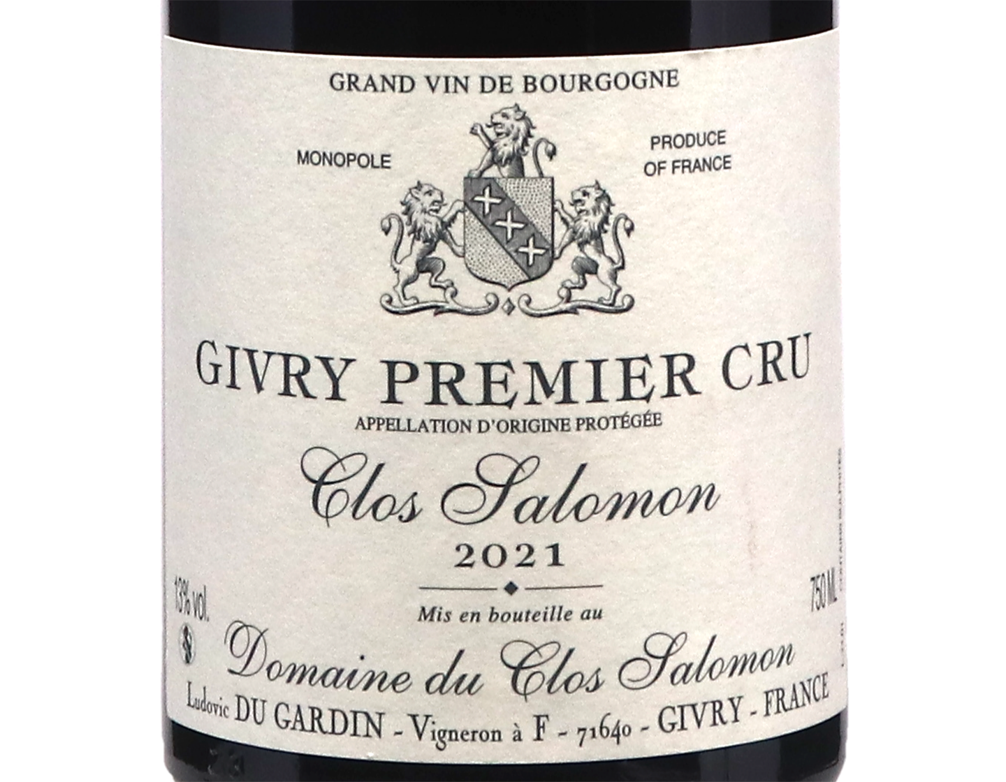 Domaine Clos Salomon Givry PC Clos Salomon 2021