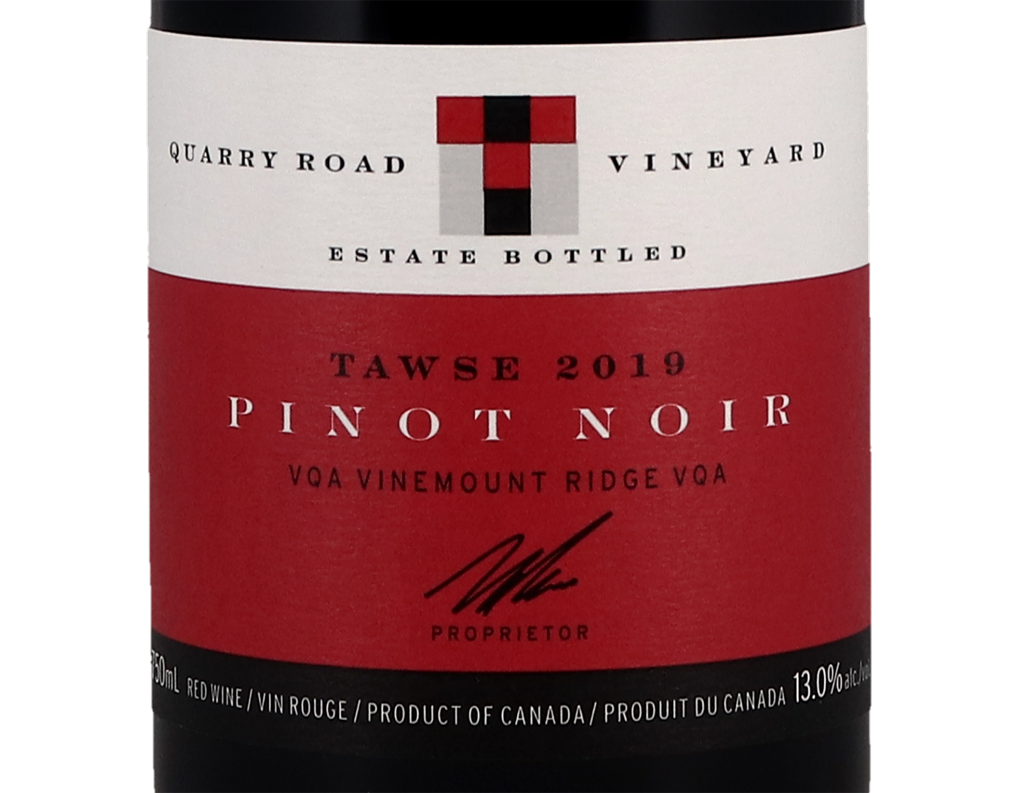 Tawse Quarry Road Vineyard Niagara Escarpment Pinot Noir 2019