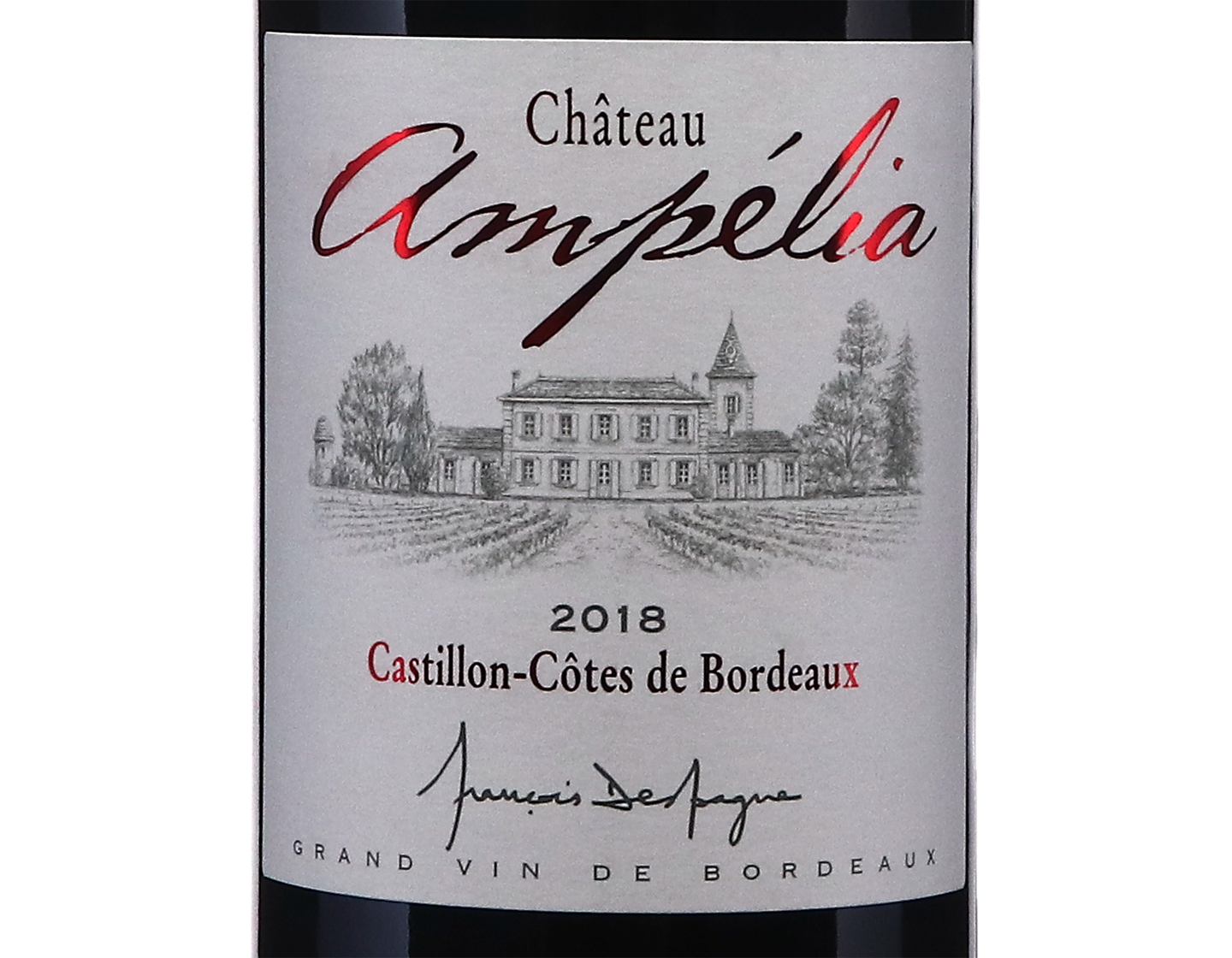 Ch Ampelia Castillon Cotes de Bordeaux 2018 ORGANIC