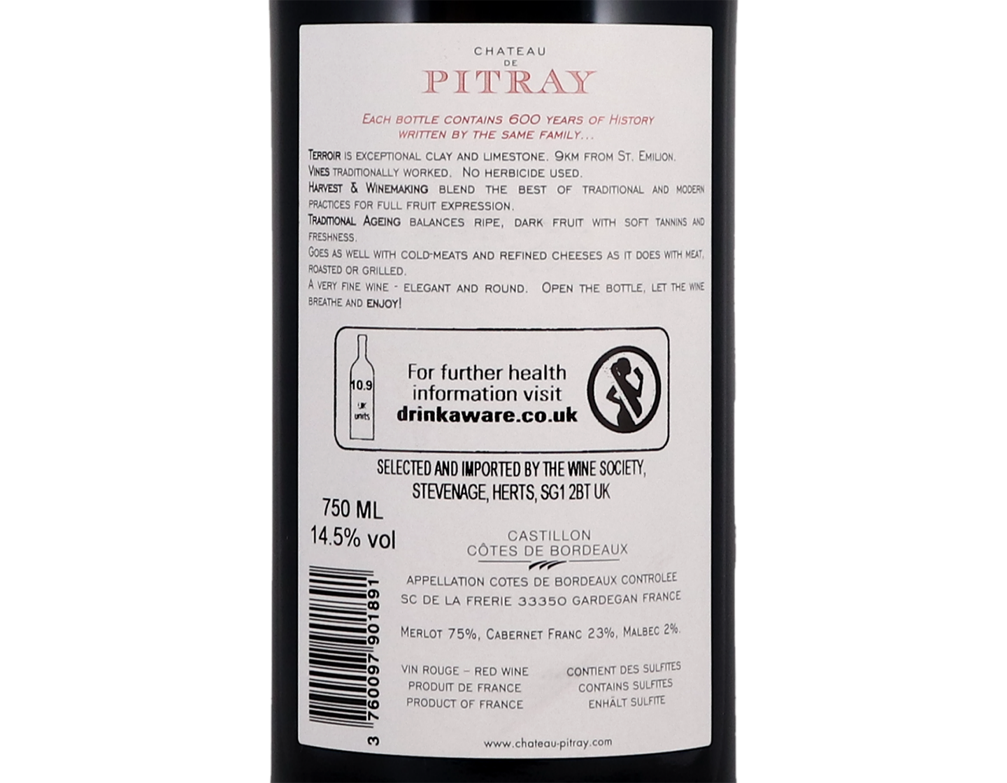 Ch Pitray Castillon 2018