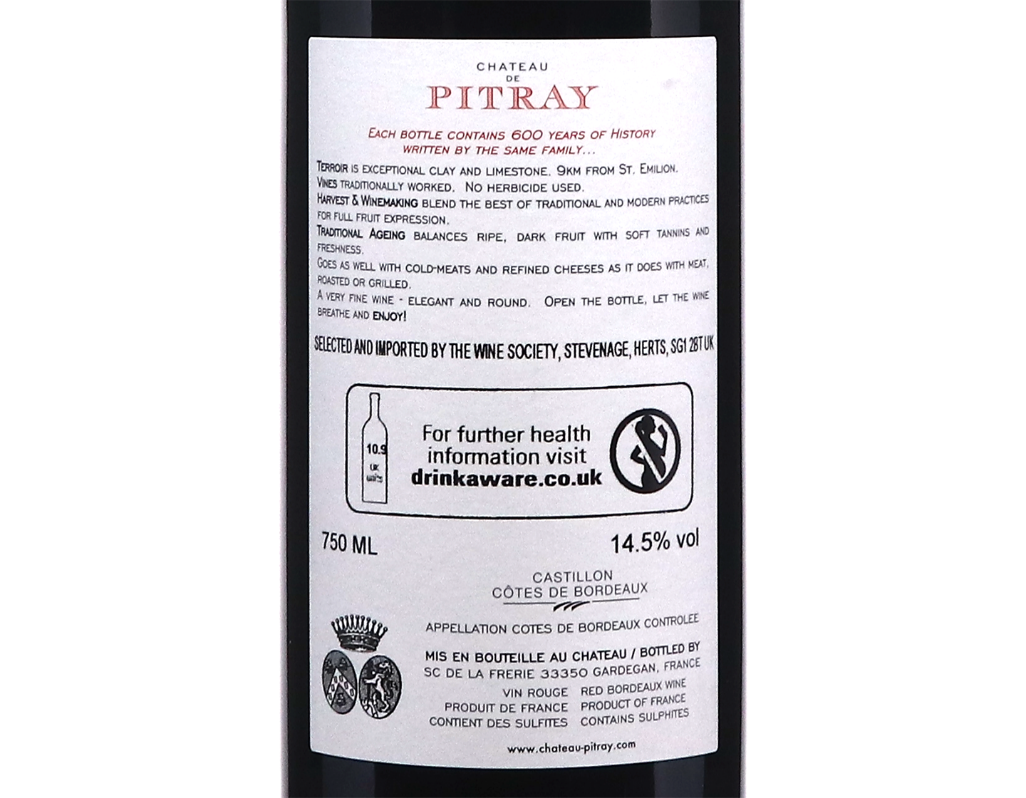 Ch Pitray Castillon 2019