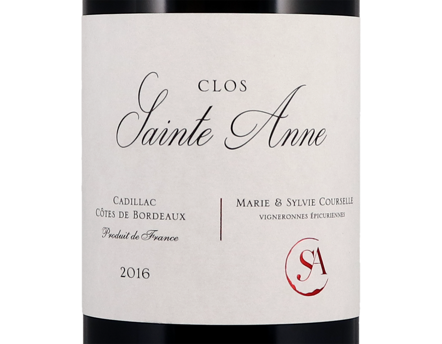 Clos Sainte Anne Premieres Cotes de Bordeaux 2016