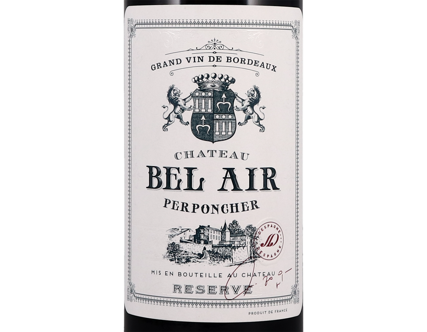 Château Bel Air Perponcher Rouge Réserve, Bordeaux 2019