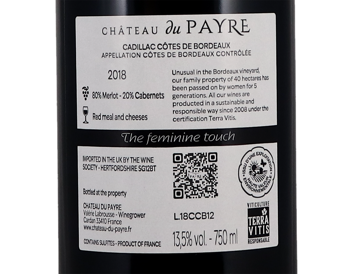 Ch du Payre Cadillac 2018