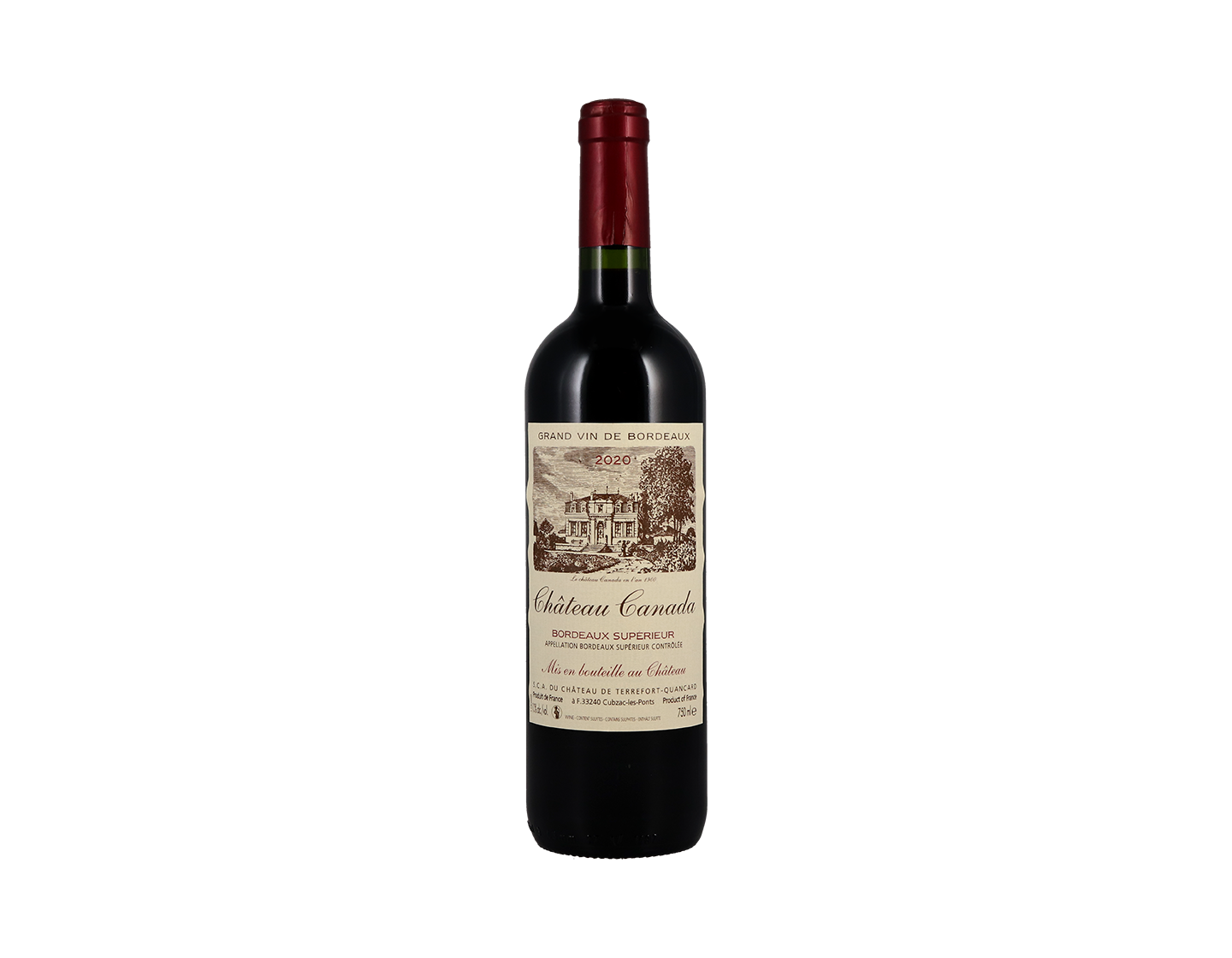 Ch Canada Bordeaux Superieur 2020