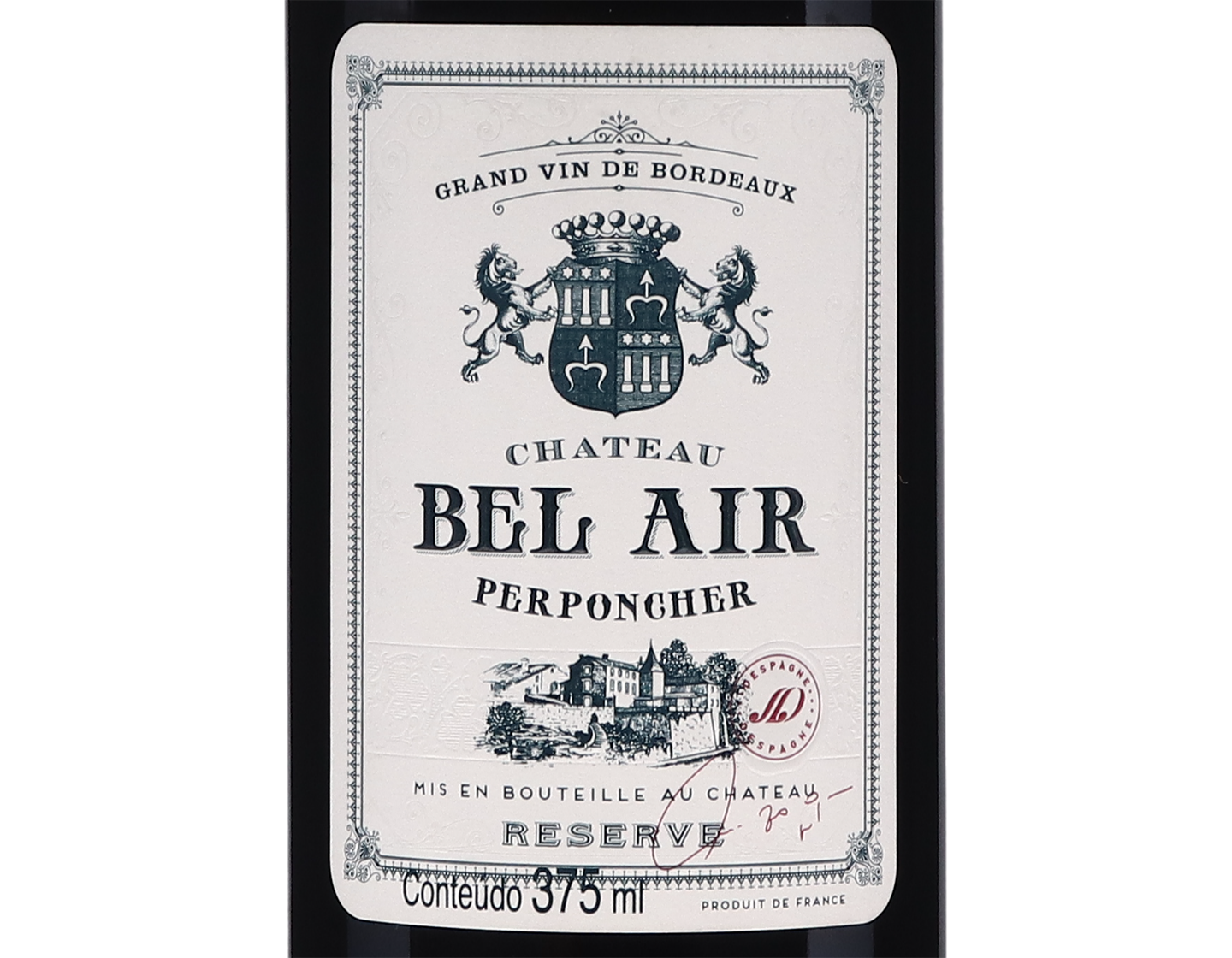 Ch Bel Air Perponcher Rouge Reserve Bordeaux 2020 Halves