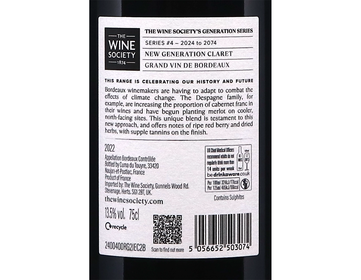 The Wine Society's Generation Series New Generation Claret 2022