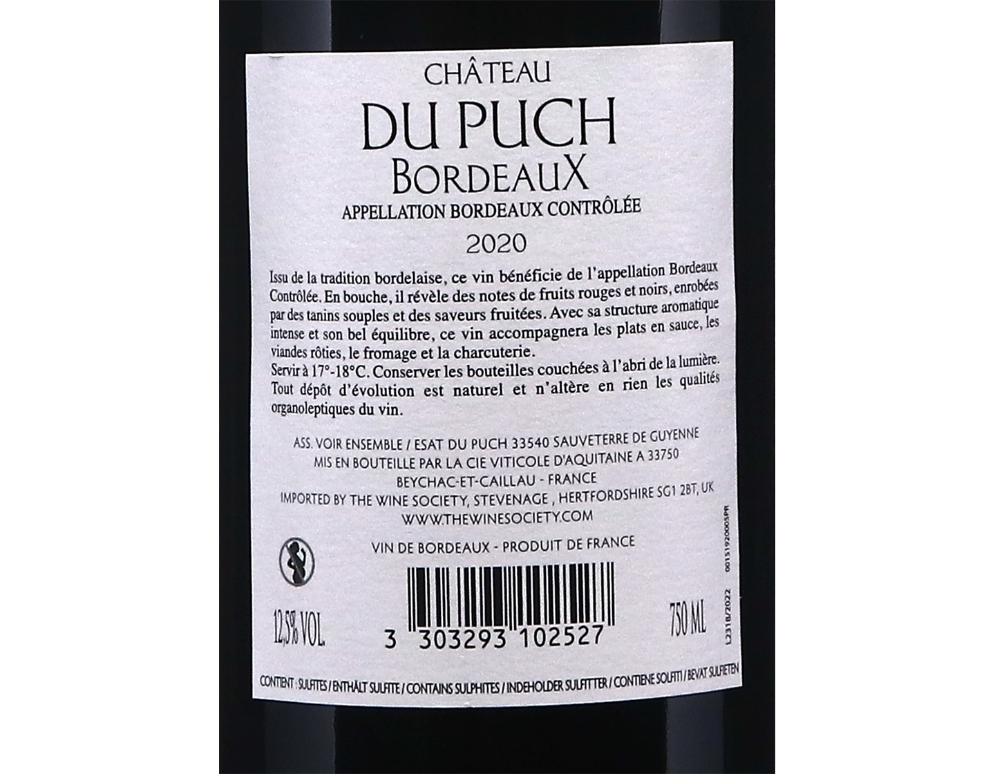 Chateau Du Puch Bordeaux 2020