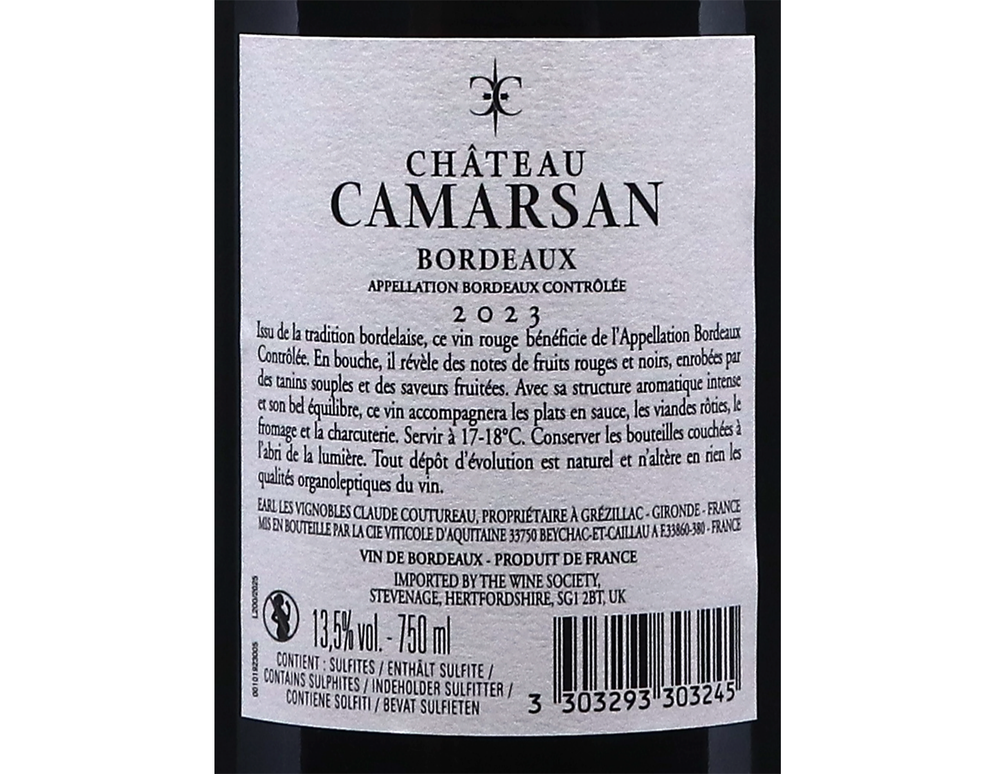 Château Camarsan, Bordeaux 2023