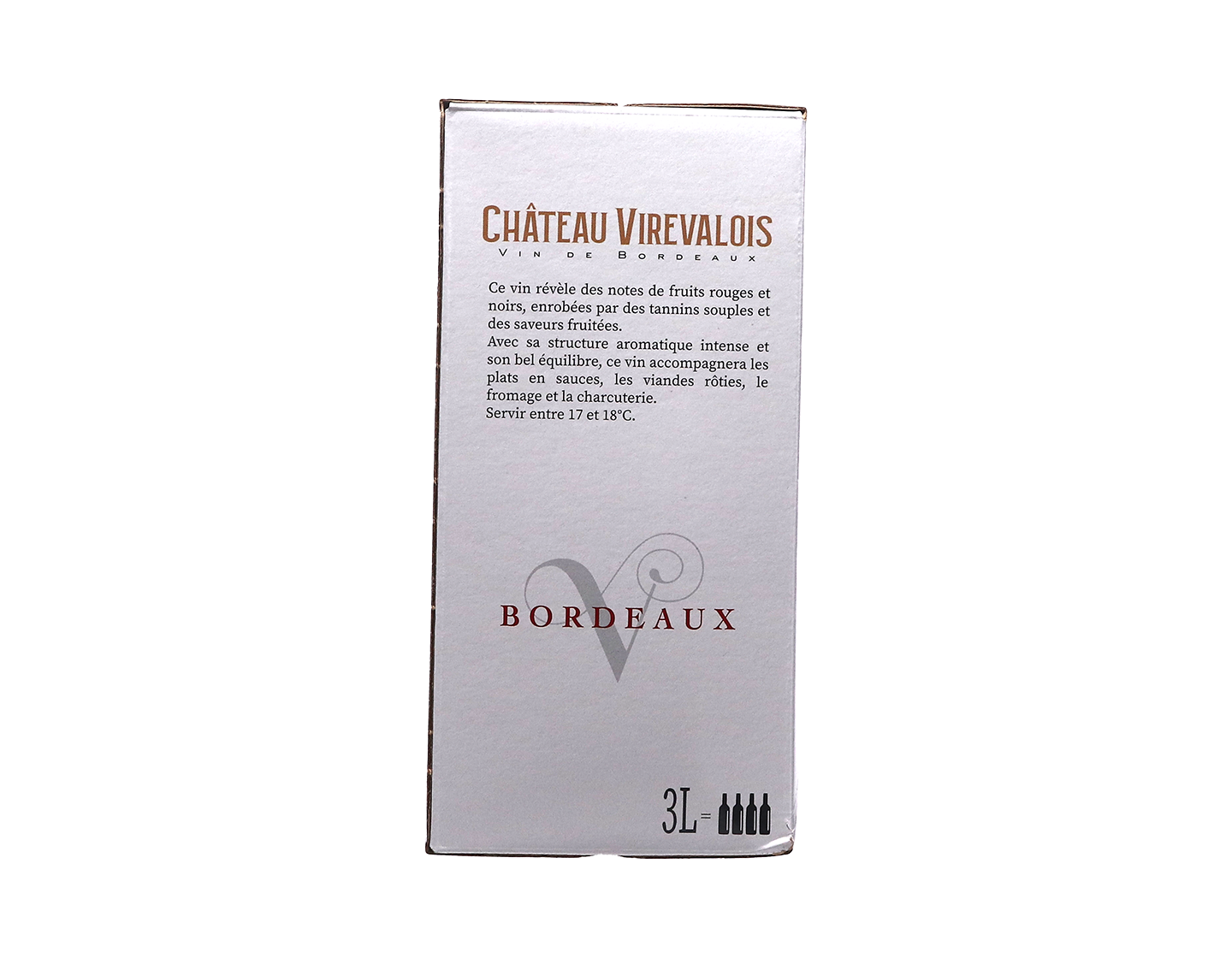 Ch Virevalois Bordeaux 2023 Bag in Box 3 litre