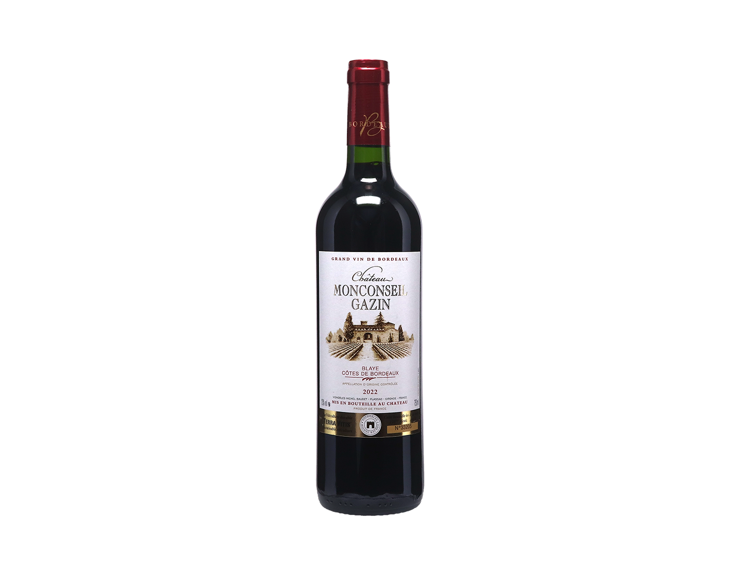 Château Monconseil Gazin, Blaye Côtes de Bordeaux 2022