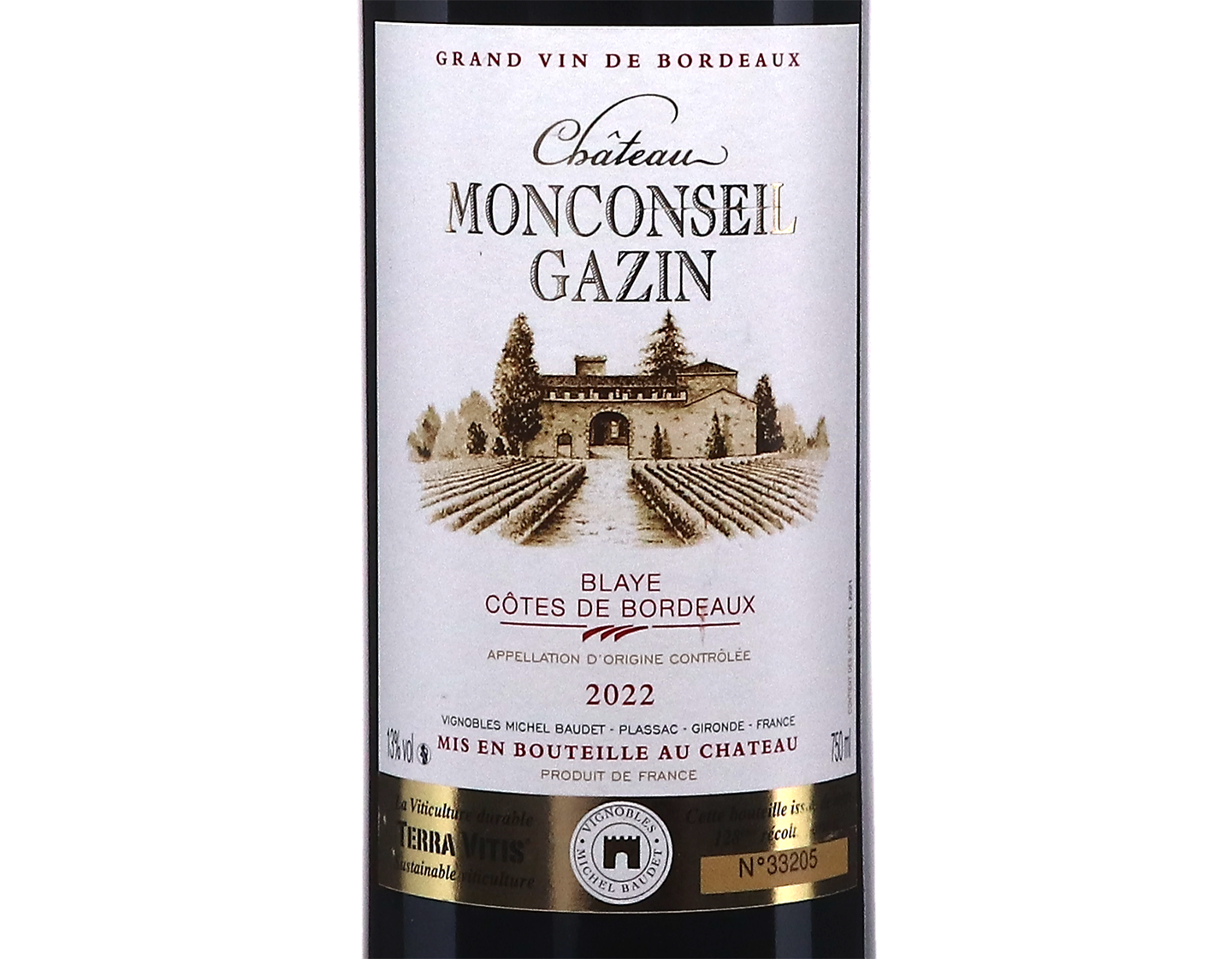 Chateau Monconseil Gazin Blaye 2022