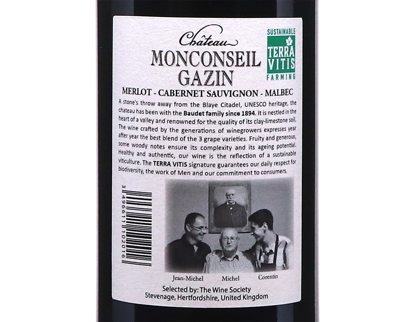 Chateau Monconseil Gazin Blaye 2022