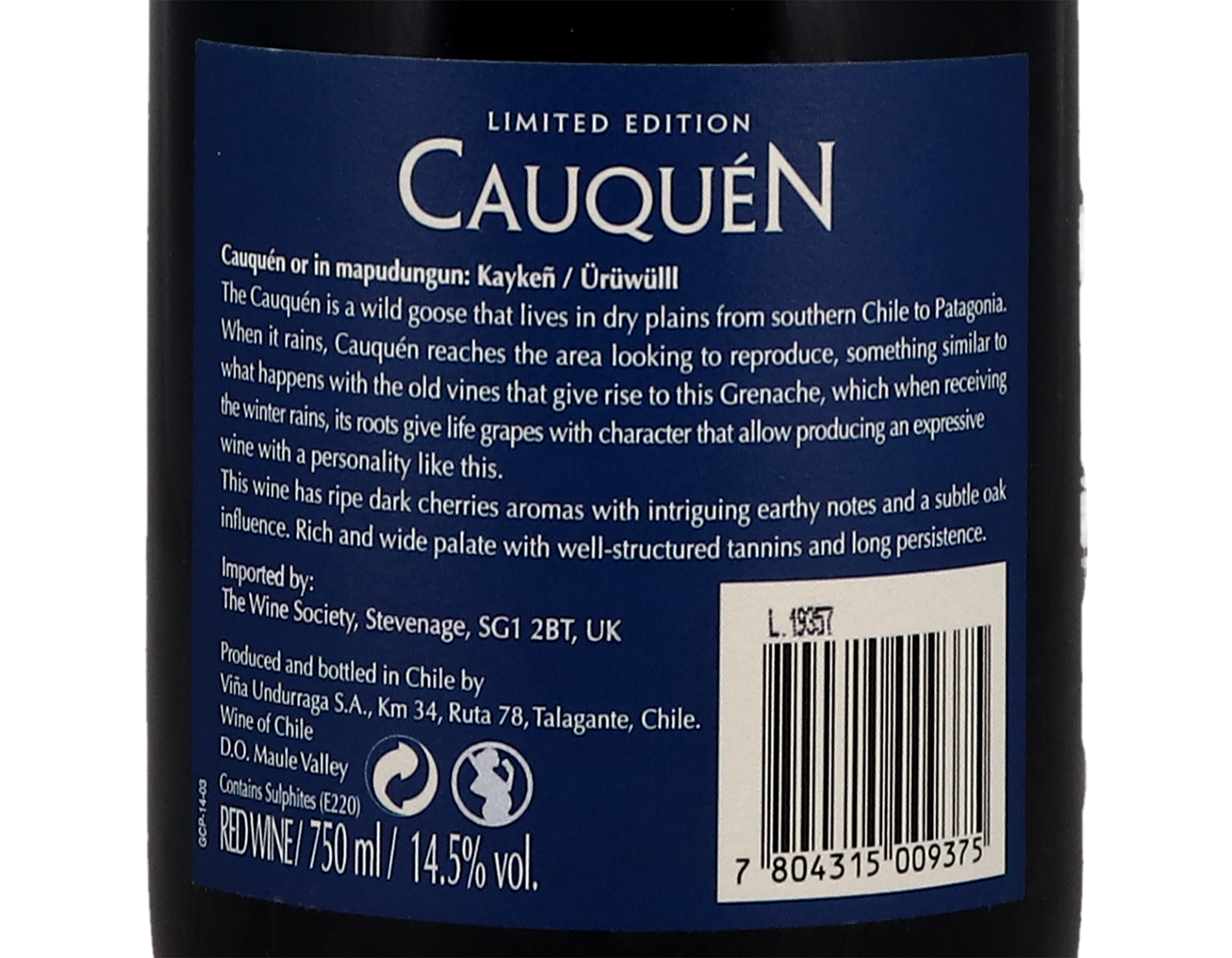 Undurraga Cauquen Garnacha 2016