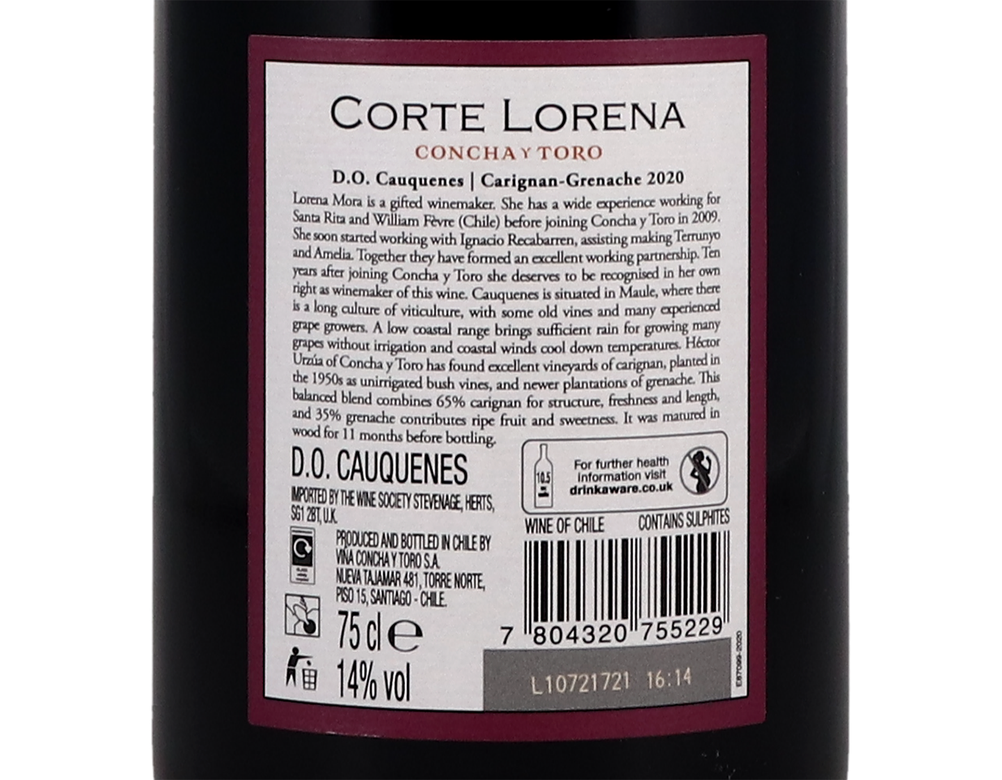Concha y Toro Corte Lorena Cauquenes Carignan Grenache 2020