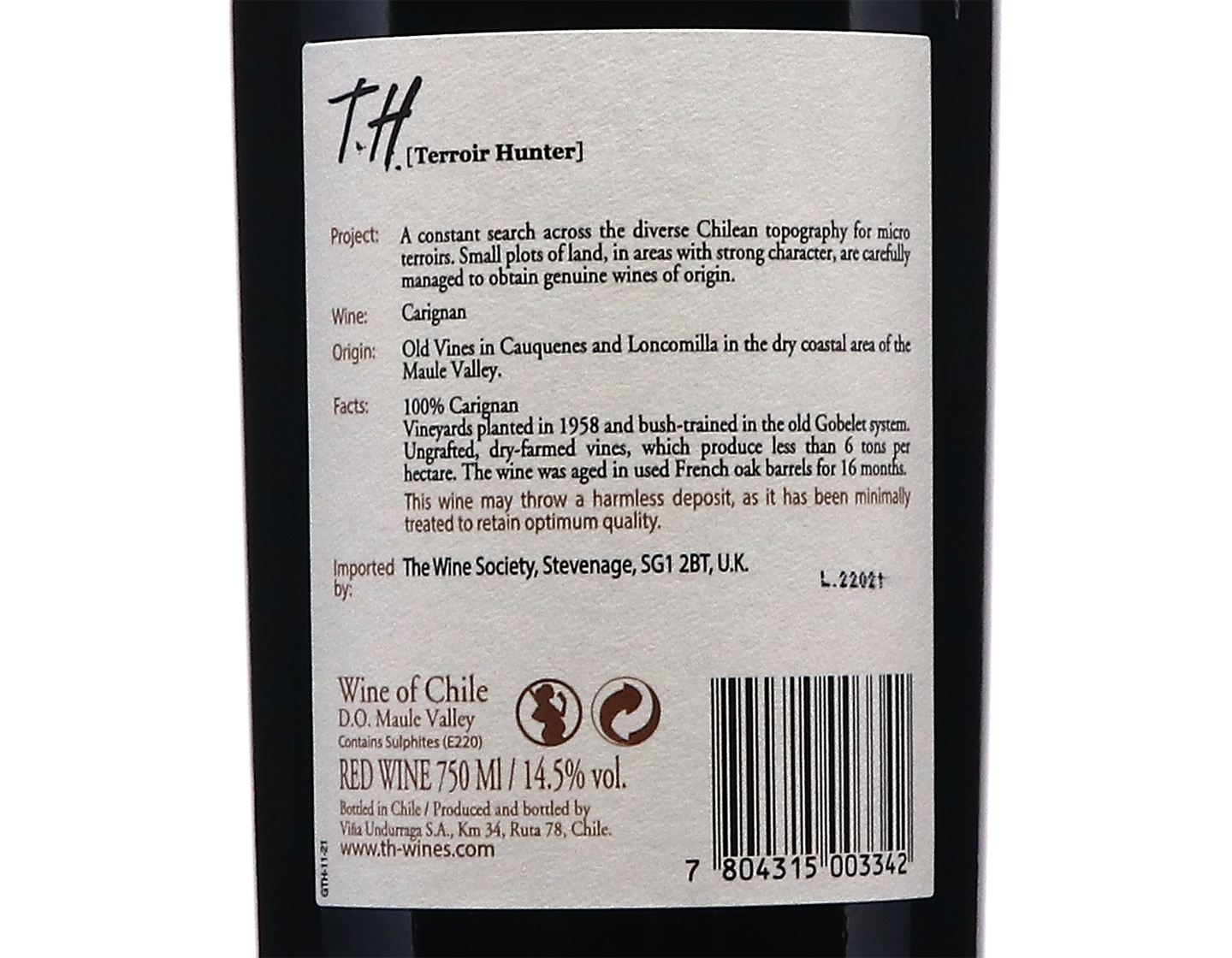 Undurraga TH Maule Carignan 2019