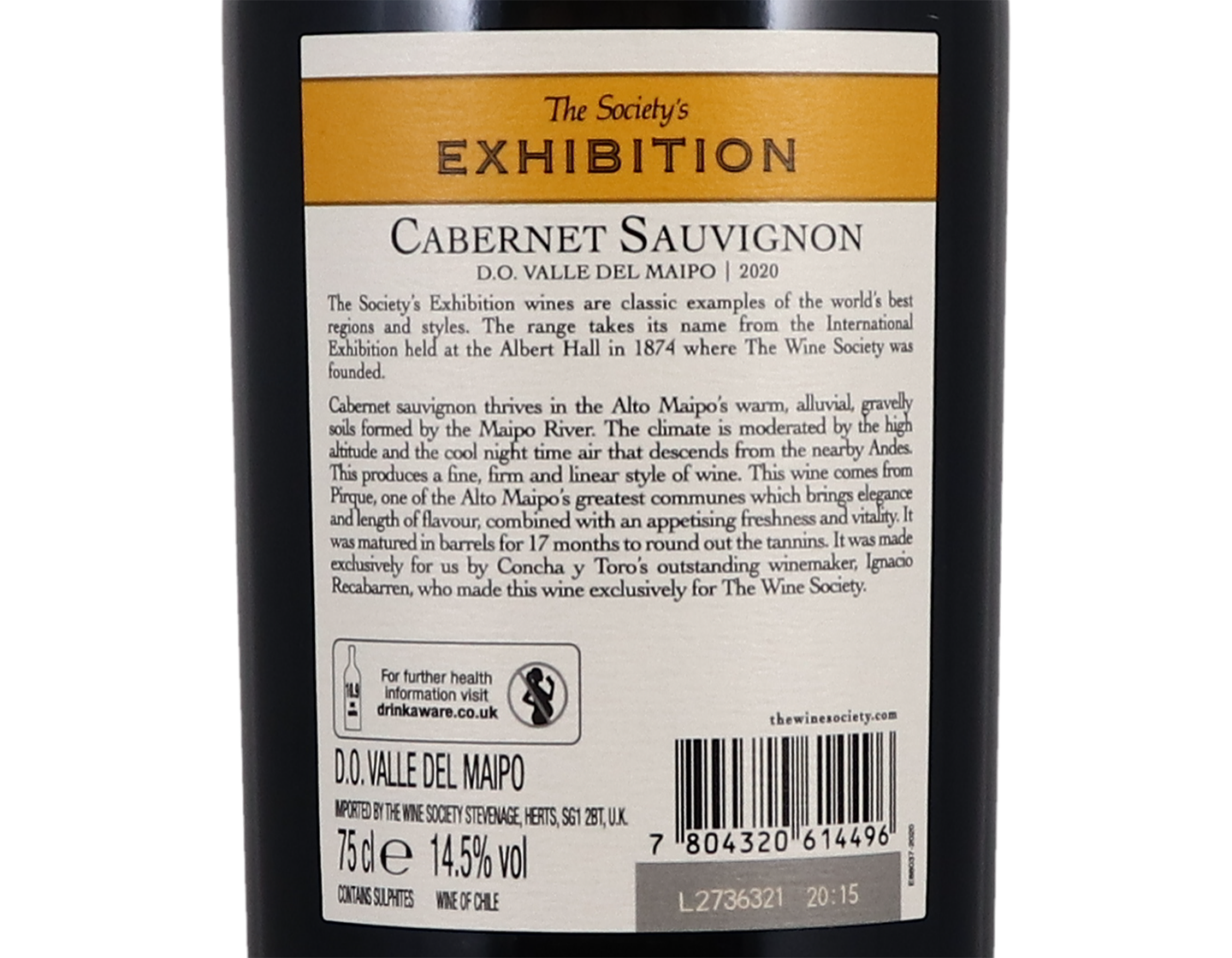 The Society's Exhibition Alto Maipo Cabernet Sauvignon 2020
