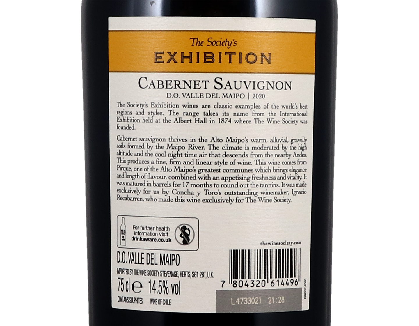 The Society's Exhibition Alto Maipo Cabernet Sauvignon 2020