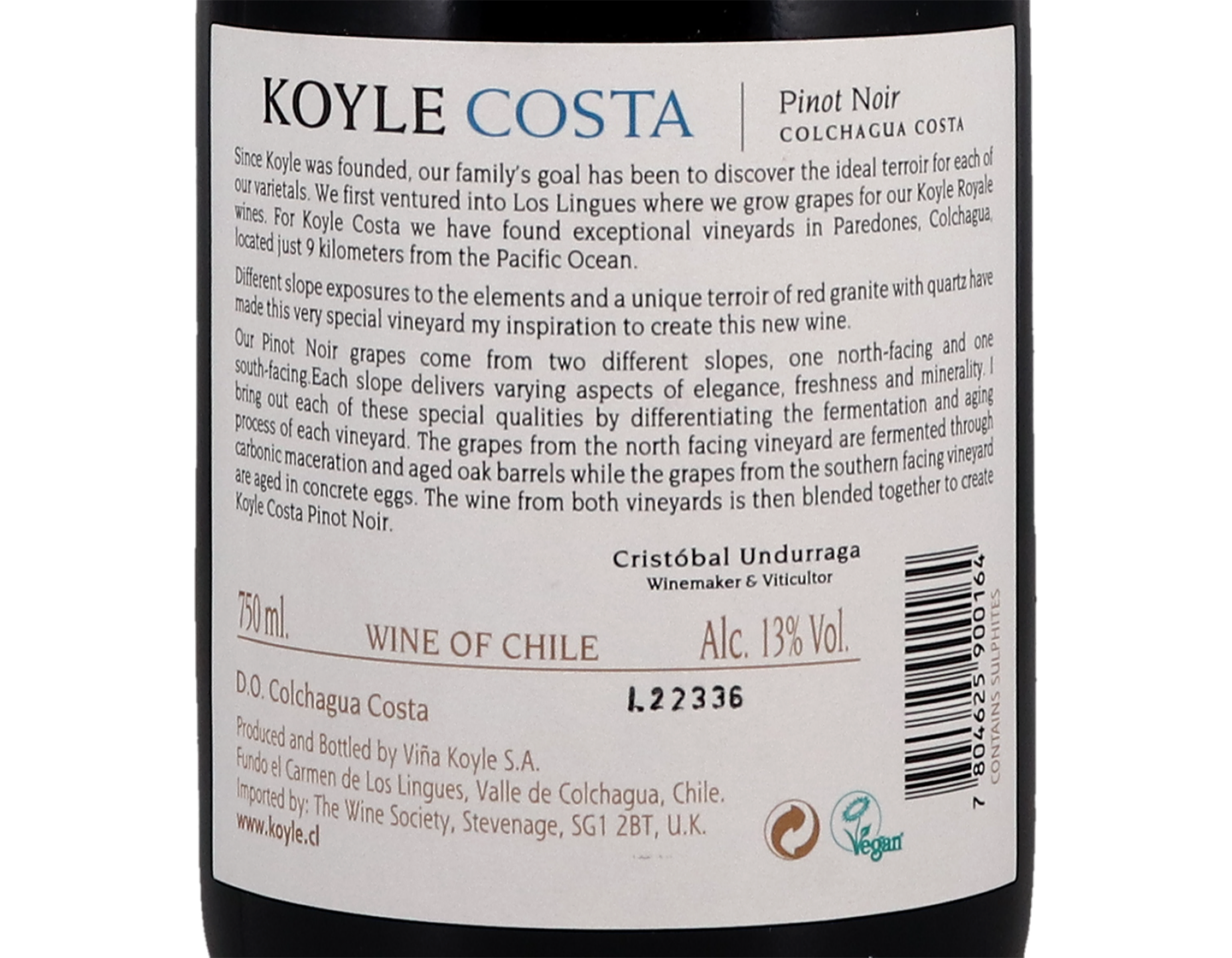 Koyle Costa Rapel Coastal Pinot Noir 2022
