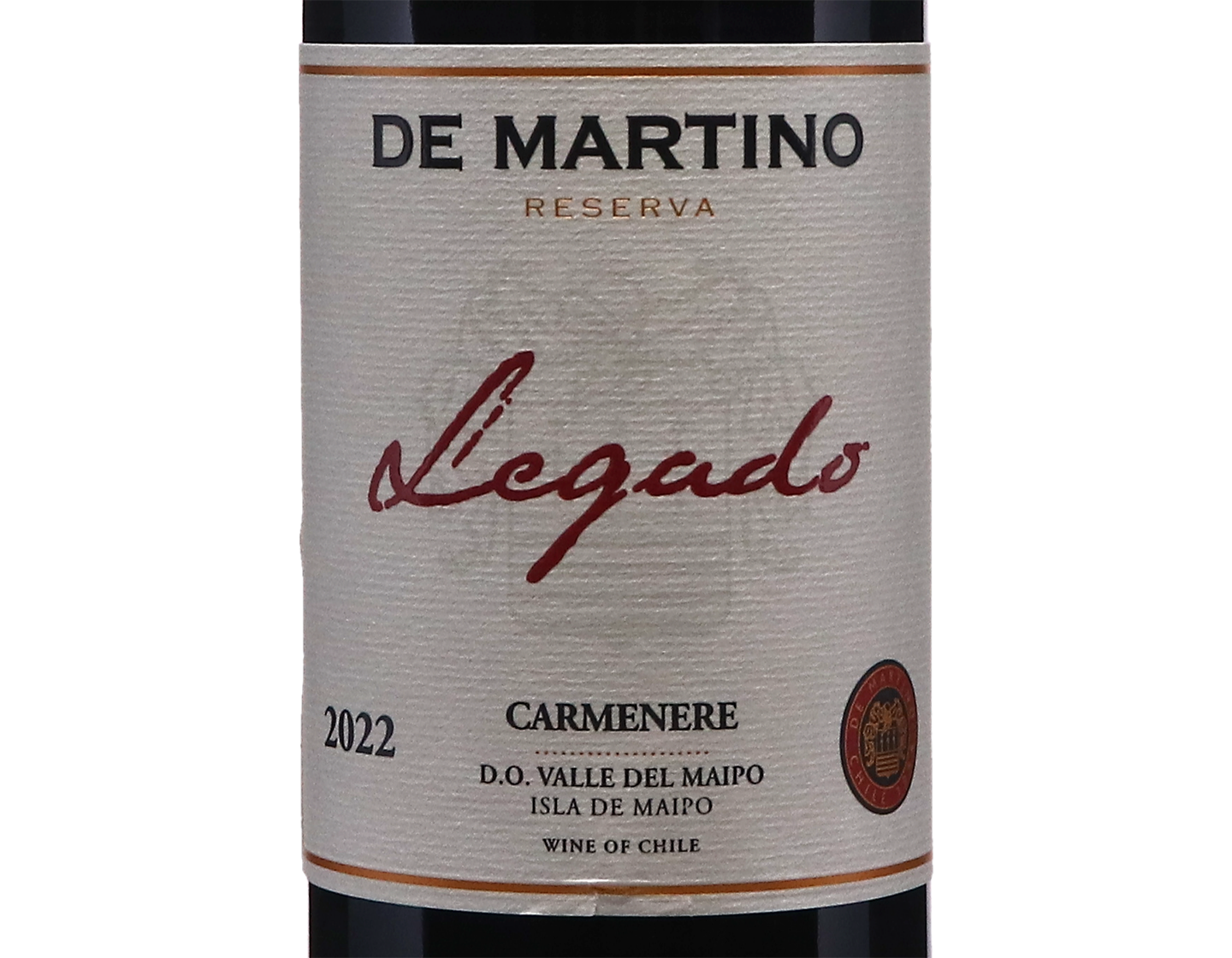 De Martino Legado Reserva Carmenère 2022