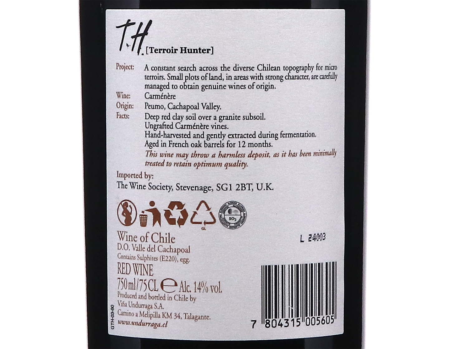 Undurraga TH Peumo Carmenere 2021