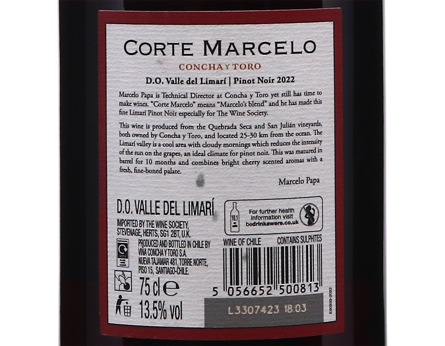 Concha y Toro Corte Marcelo Limari Pinot Noir 2022