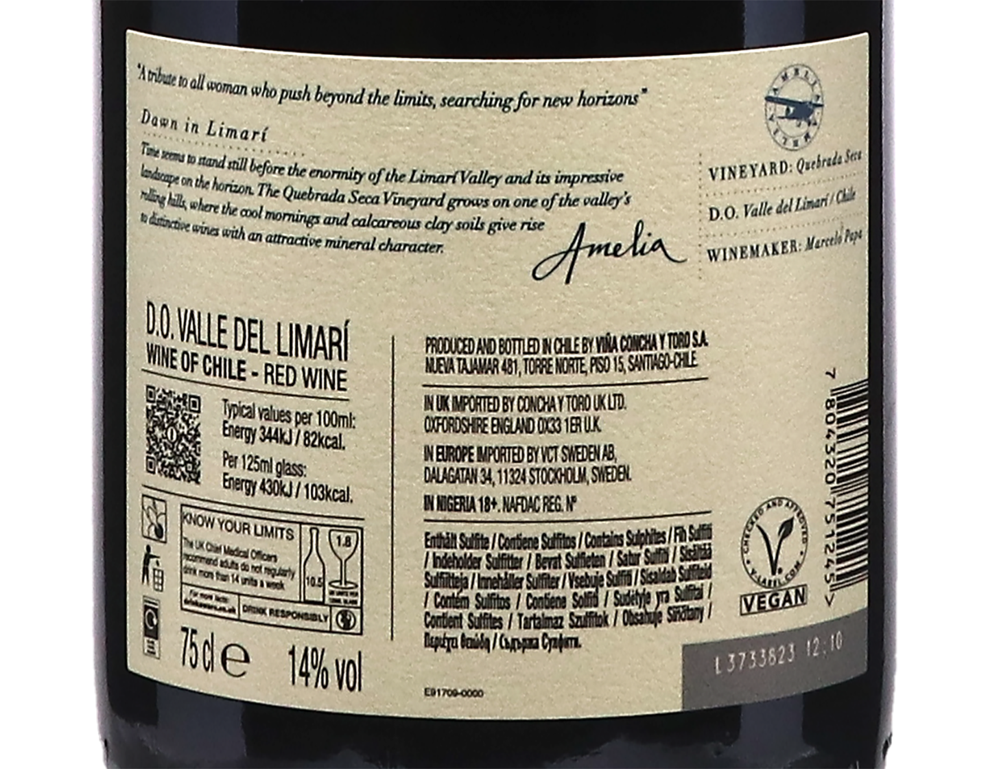 Concha y Toro Amelia Limari Pinot Noir 2022