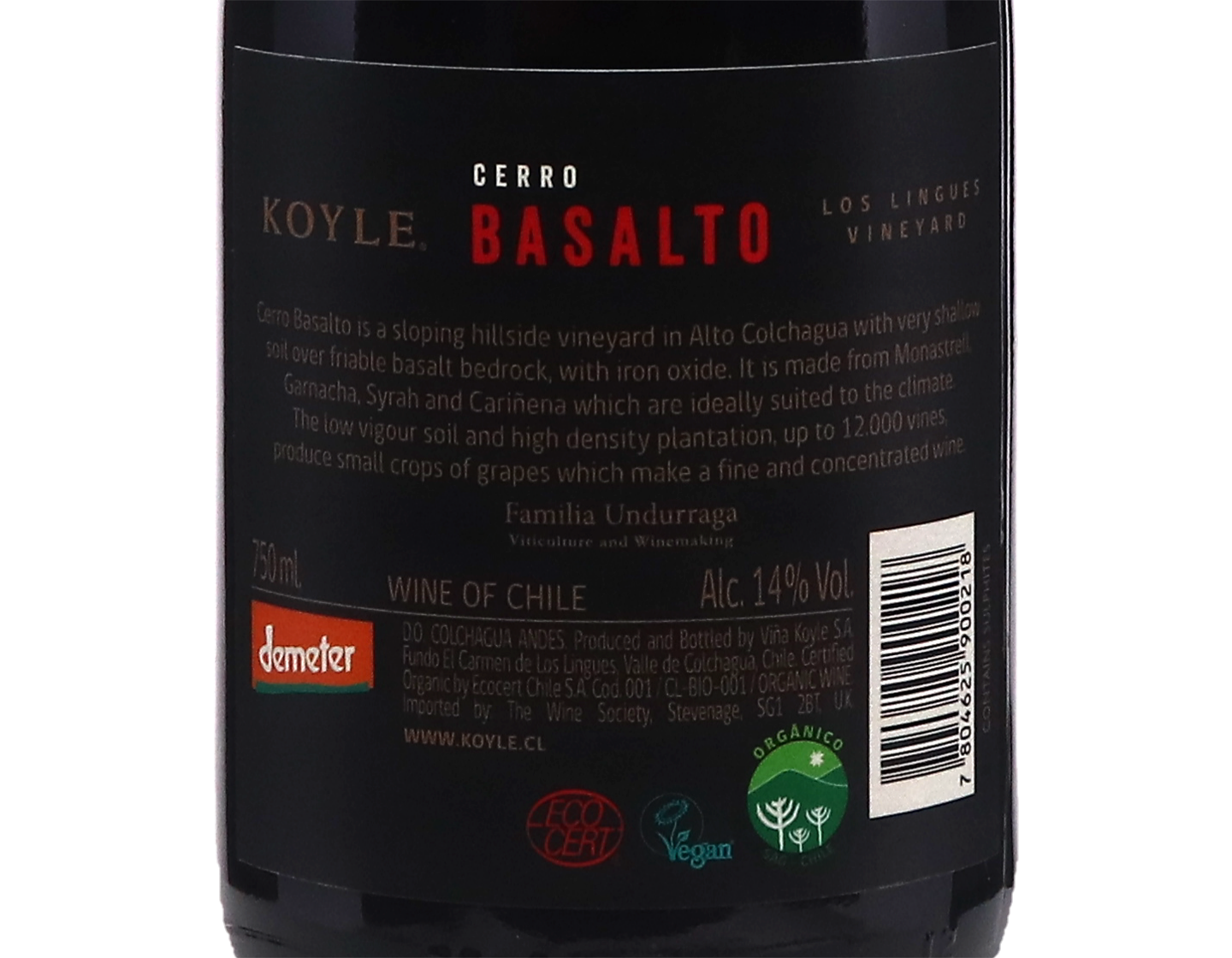 Koyle Cerro Basalto Mediterraneo Alto Colchagua 2021
