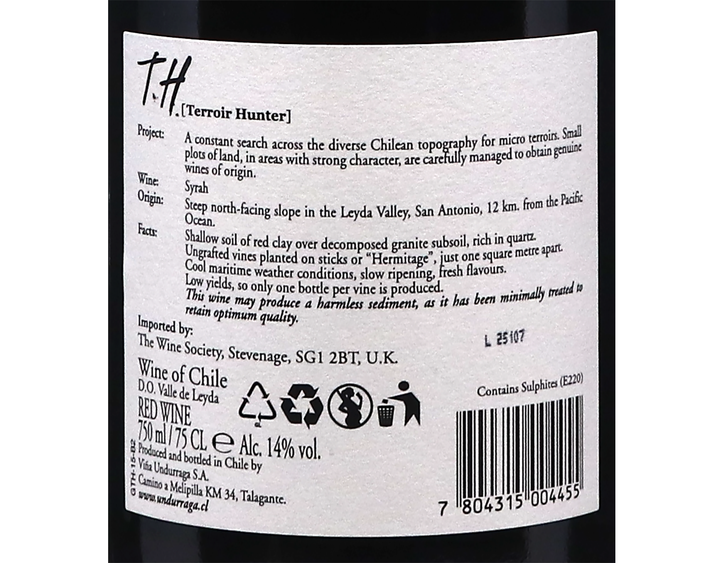 Undurraga TH Leyda Syrah 2022