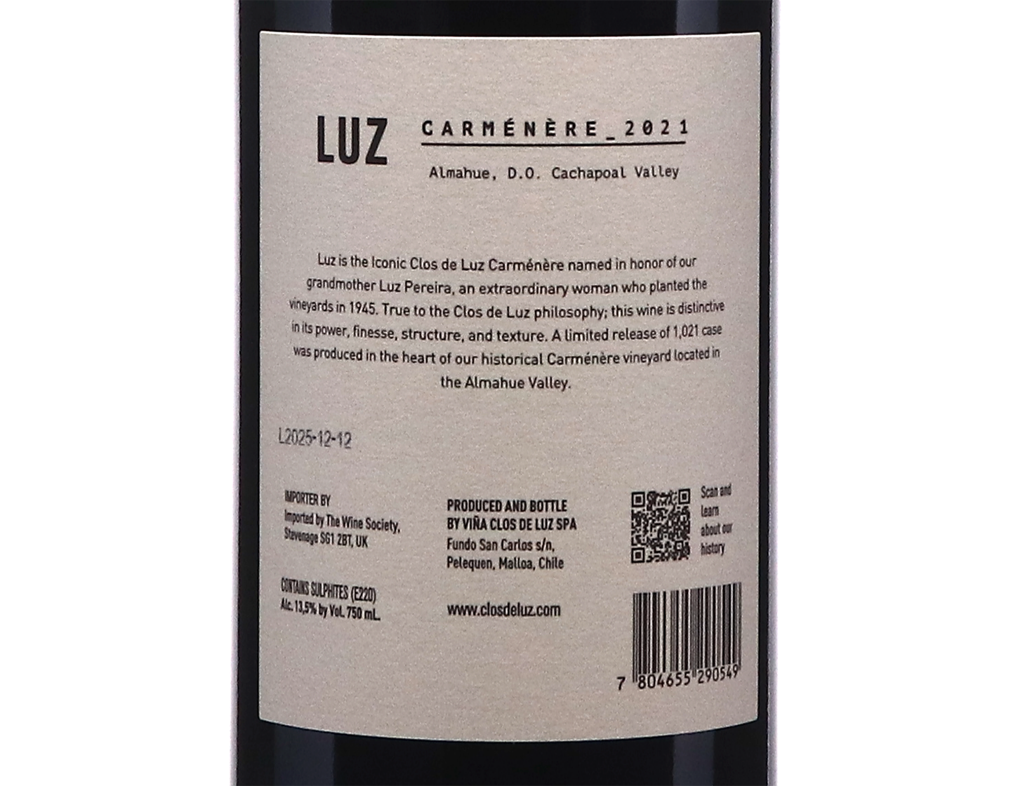 Clos de Luz Luz Carmenere 2021