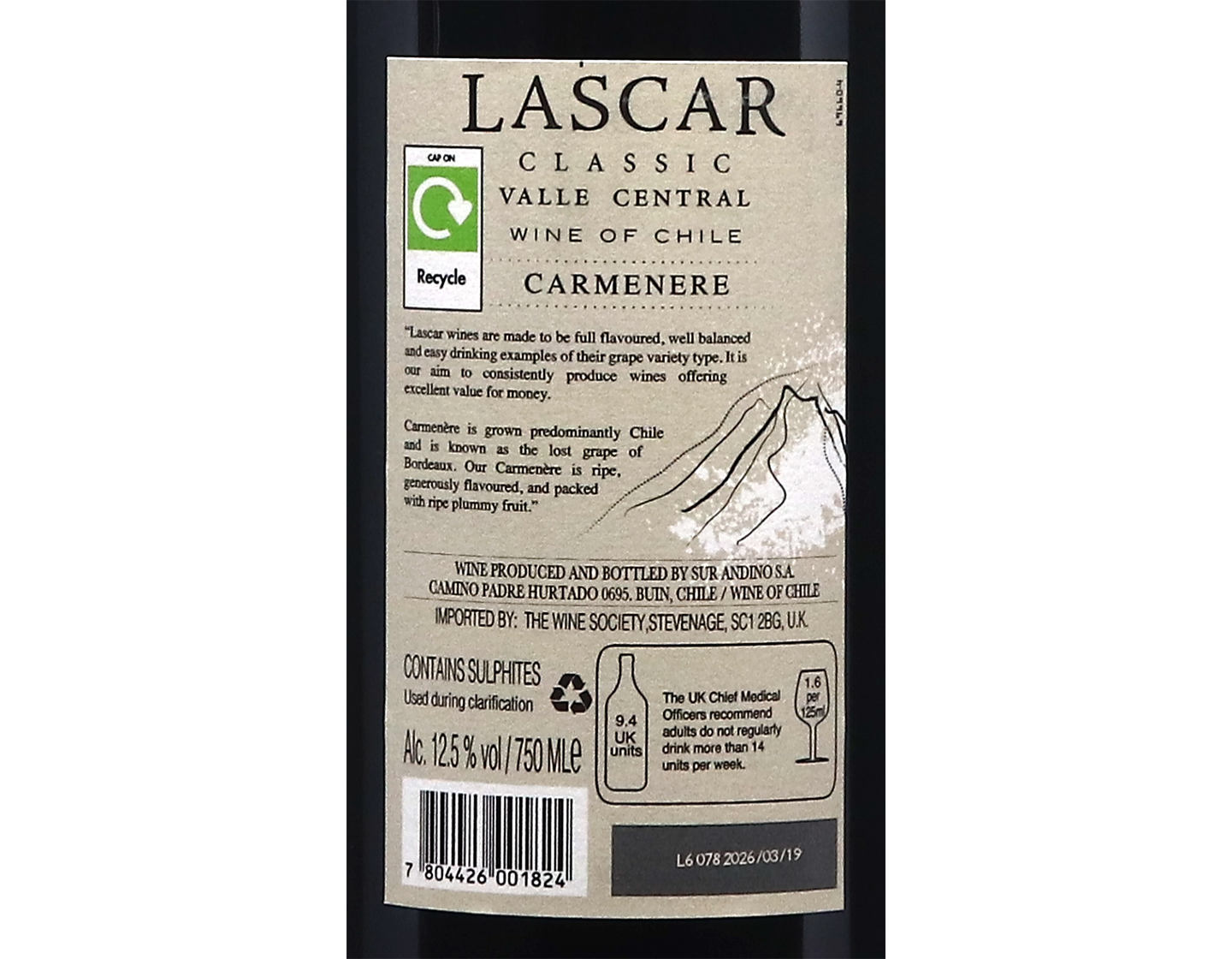 Lascar Classic Carmenère 2025
