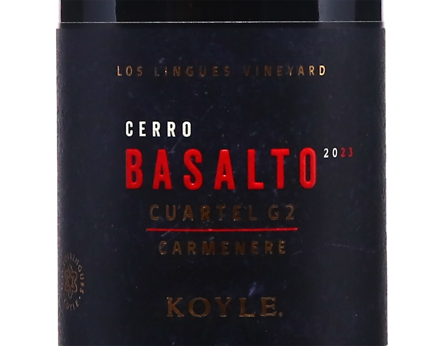 Koyle Cerro Basalto Cuartel G2 Carmenere 2023 ORGANIC